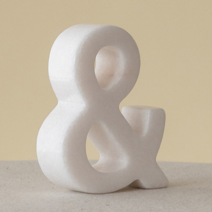 Símbolo Ampersand • Mármol Thassos • Pieza 0001