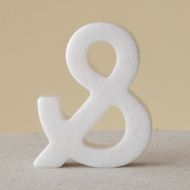 Símbolo Ampersand • Mármol Thassos • Pieza 0001