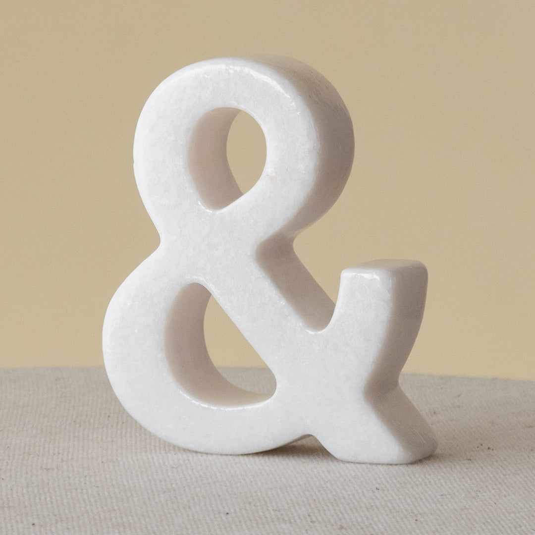 Símbolo Ampersand • Mármol Thassos • Pieza 0001